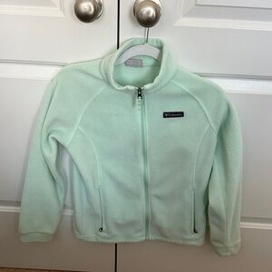 Columbia Light Green Fleece Jacket